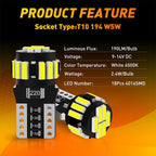 LED Interior Dome Map License Light Bulb for Various Vehicles (T10)