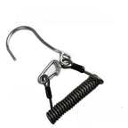 Spiral Spring Coil Lanyard with Flow Hook for Scuba Diving (316 SS)
