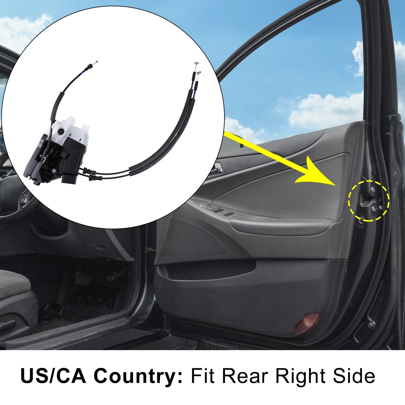 Rear Right Door Latch Lock Actuator for Hyundai Tucson (2016–2019) 81420-D3000