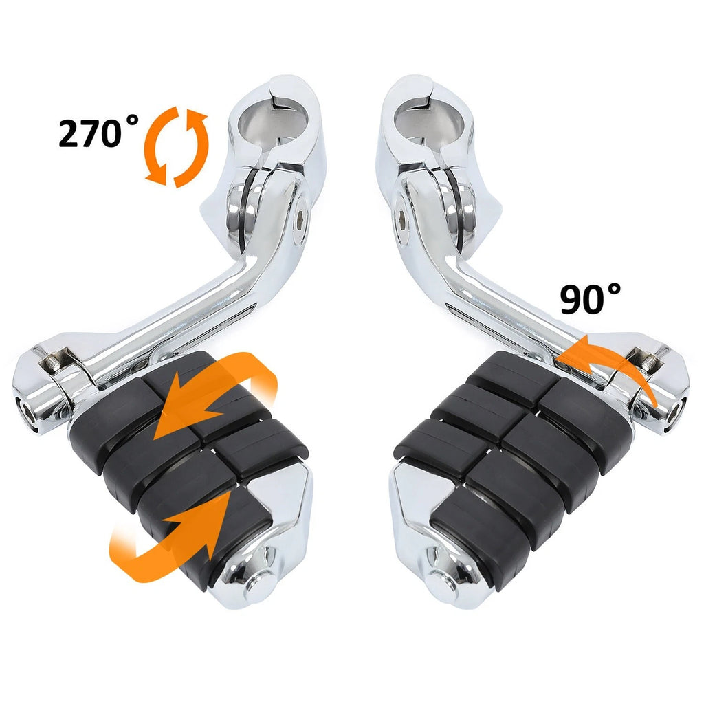 Highway Pegs for Harley Road King, Street Glide (1-1/4" Bars)