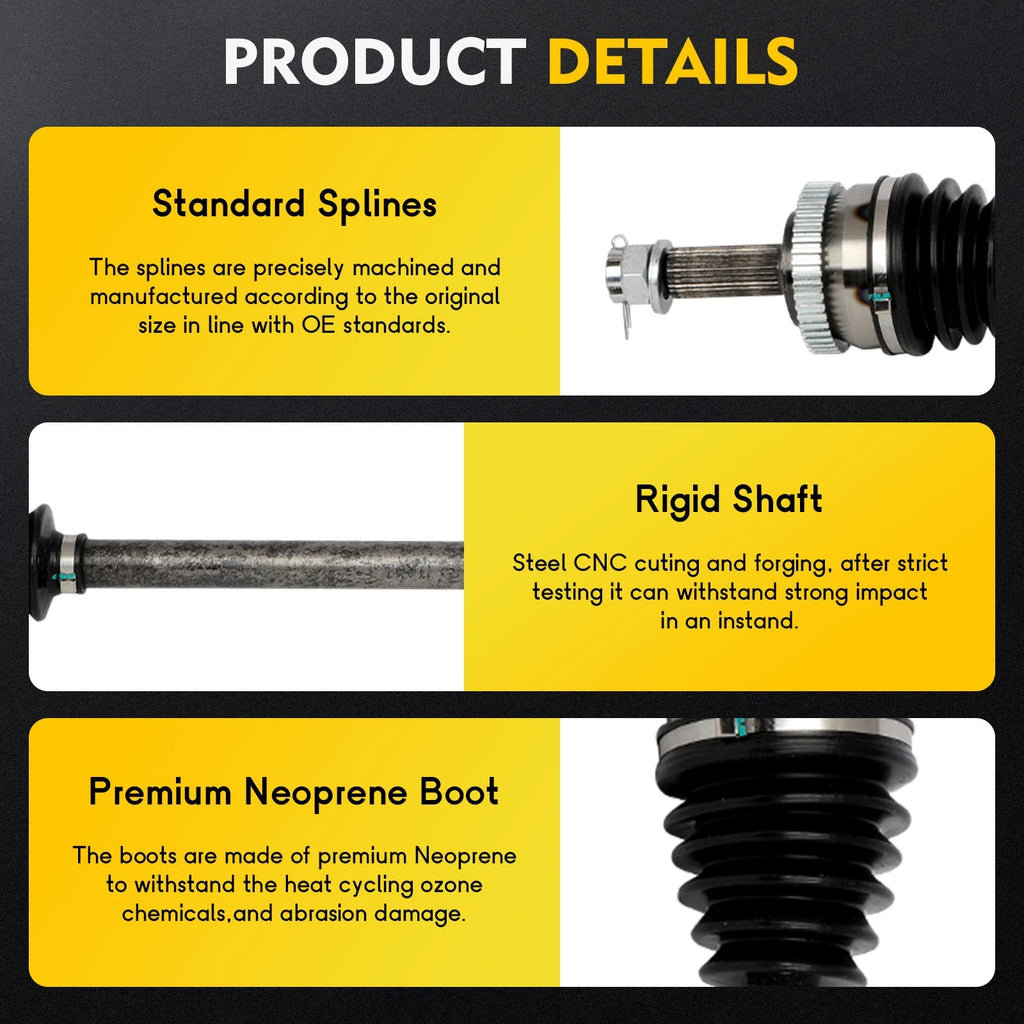 CV Axle Shaft Assembly for Hyundai Sonata (2006–2008) Front Passenger Side
