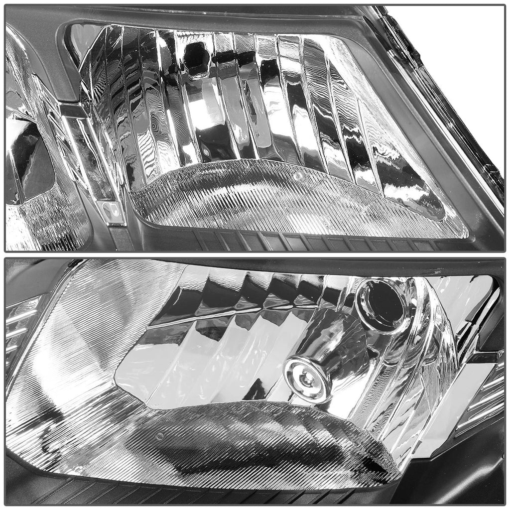 Headlight Lamps for Kia Forte Koup (2010–2013) - Black Housing, Amber