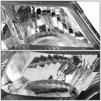 Headlight Lamps for Kia Forte Koup (2010–2013) - Black Housing, Amber