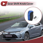 1 Pc Gear Shift Knob Cover for Toyota Corolla (2014–2018) Blue Faux Leather