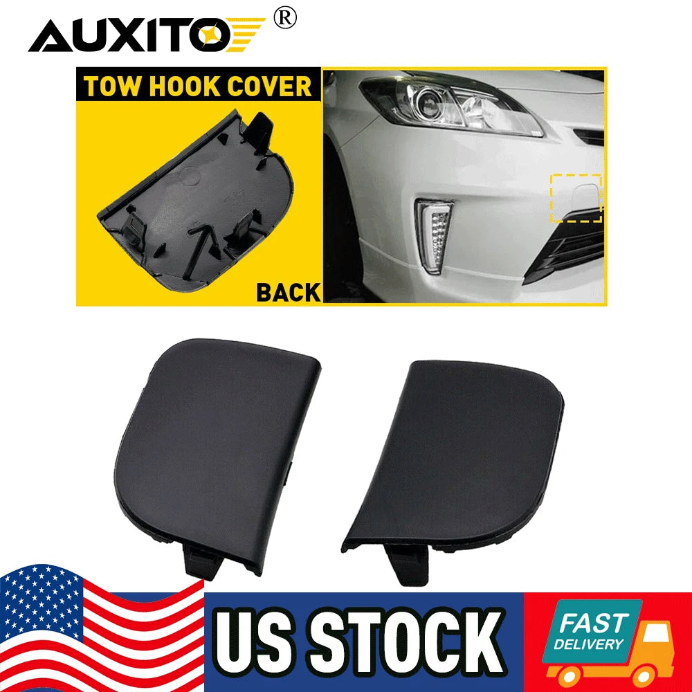 Pair Front Tow Hook Covers for Toyota Prius (2012–2015)