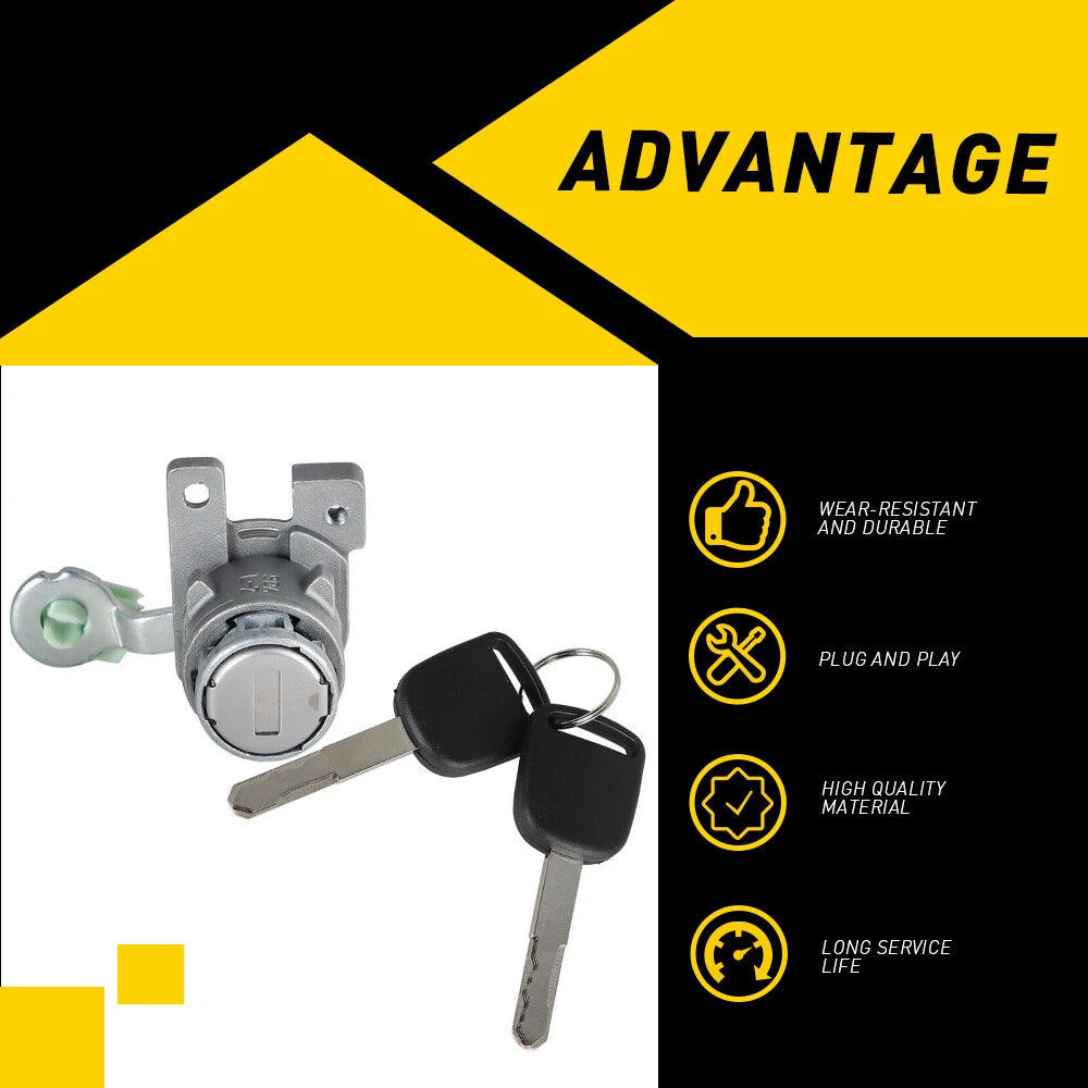 Front Left Door Lock Cylinder for Honda Accord (2003–2007) w/ 2 Keys