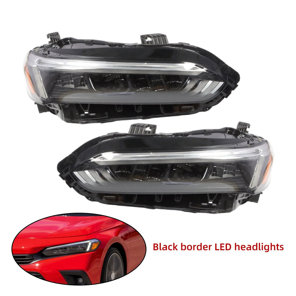 Headlight Pair for Honda Civic (2022–2023) - Sport Touring, OEM