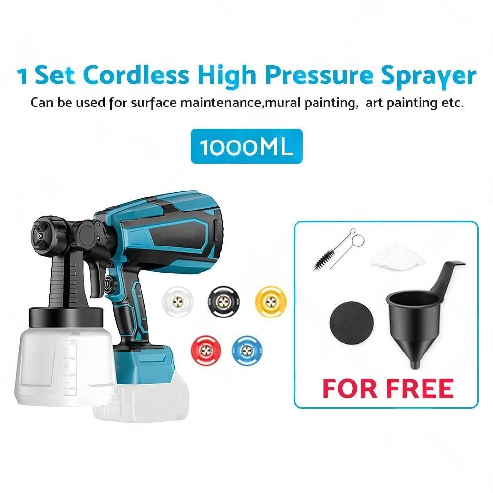 Cordless Paint Sprayer for Makita 18V Battery (1000ml)