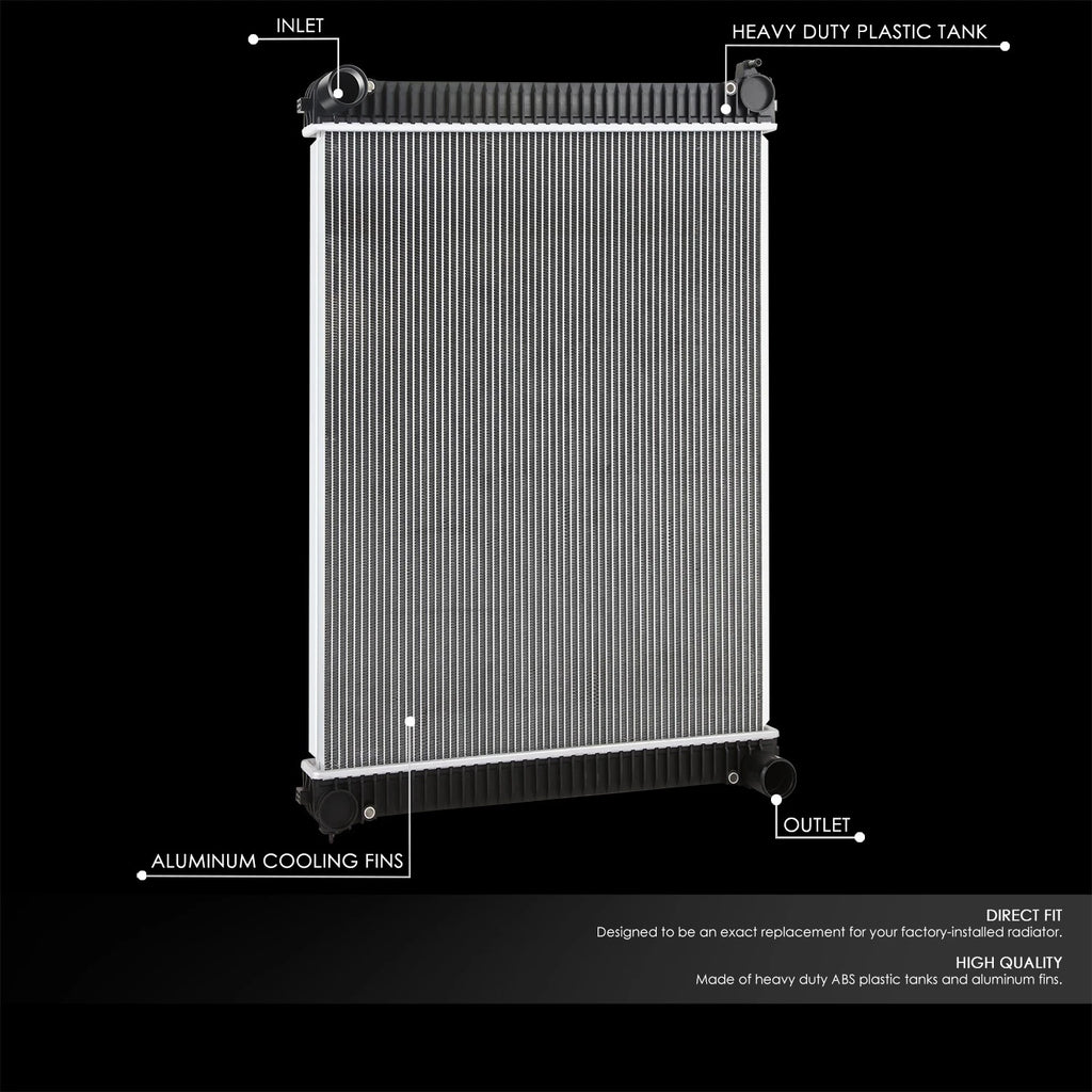 2-Row Aluminum Core Radiator for Freightliner Business Class M2 106 (2003–2007)
