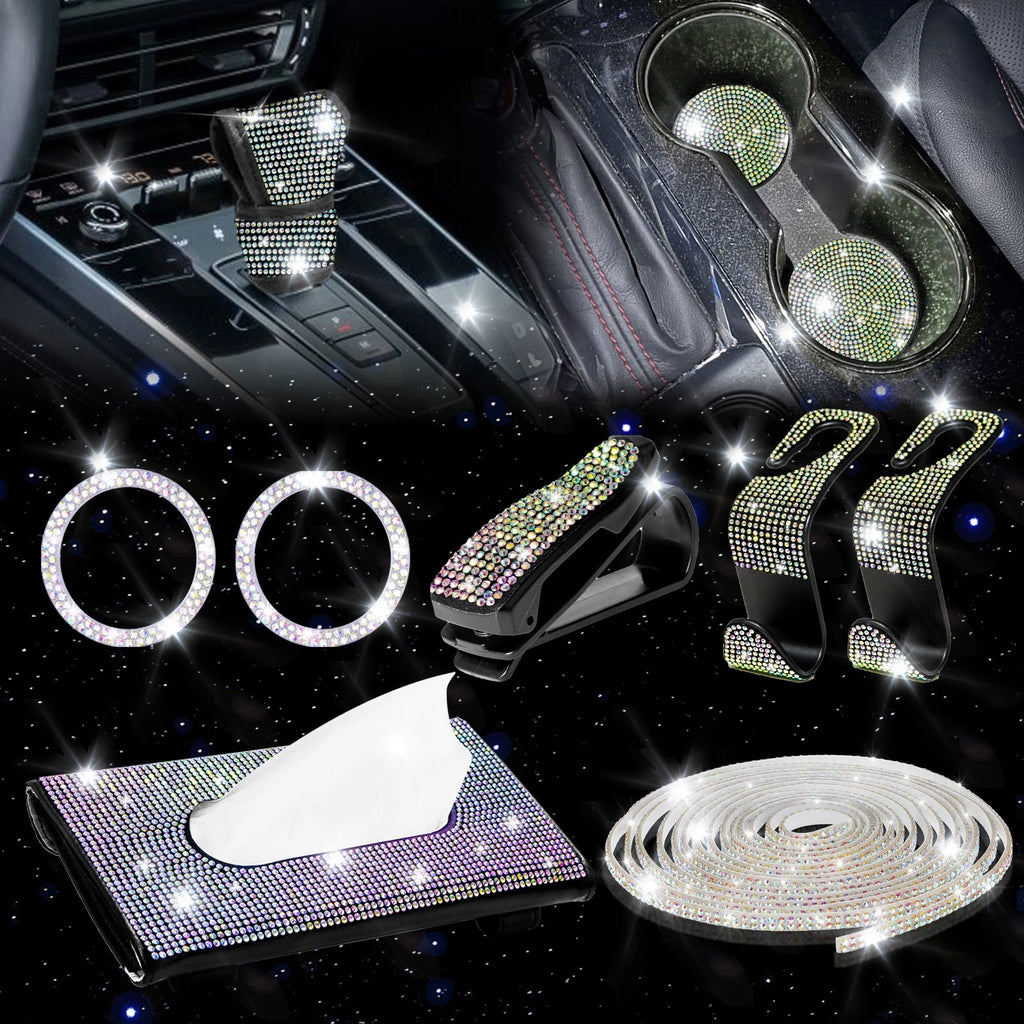 Bling Diamond Engine Button Ring Gear Shift Cover Set for NEO (YYYY–YYYY)