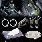 Bling Diamond Engine Button Ring Gear Shift Cover Set for NEO (YYYY–YYYY)