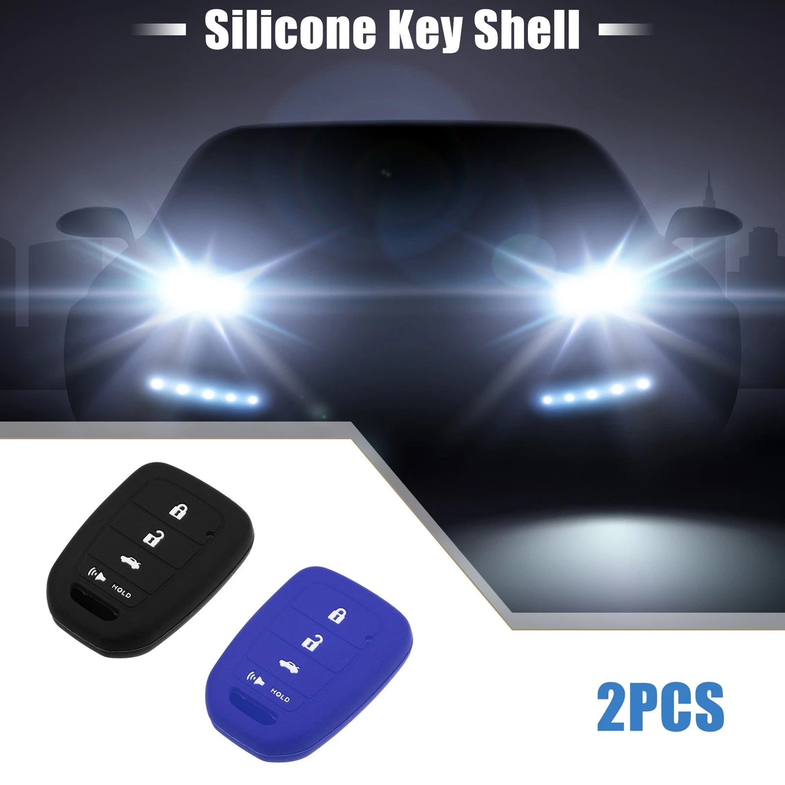 2X Smart Key Fob Cover Protector for Honda Civic Accord CR-V HR-V
