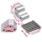 2" Up 0.75" Back Handlebar Risers Lift Kit for Kawasaki Concours 1400 (2008–2020)