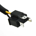 2x H4 9003 Ceramic Headlight Bulb-Socket-Plug Adapter Connector Wiring Harness