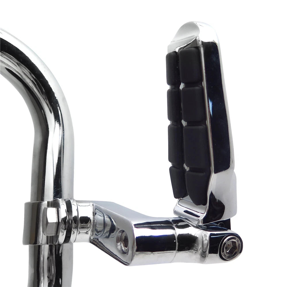 1.25" Highway Radical Tombstone Offset Mount Clamp Foot Peg for Harley Sportster