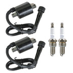 2X Ignition Coil & Spark Plug for Yamaha Virago 535 (1987–2000)