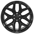 Satin Black Wheel 24 Inch for 1992–1994 Chevy Blazer (Front)