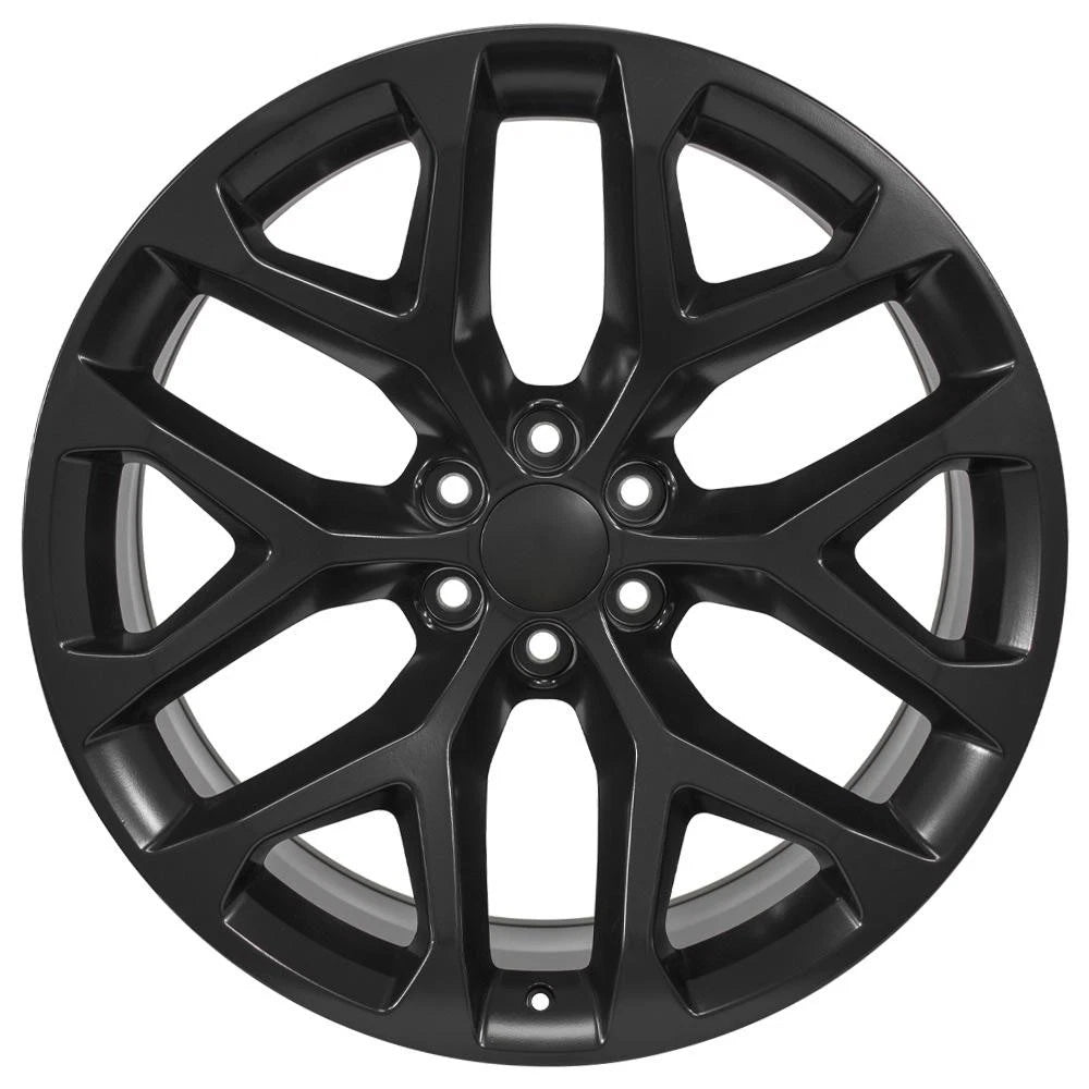 Satin Black Wheel 24 Inch for 1992–1994 Chevy Blazer (Front)