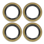 Set of 4 Galvanized Trailer Hub Kits for 3500 lbs. (Fits 4 x 5 on 4.5")