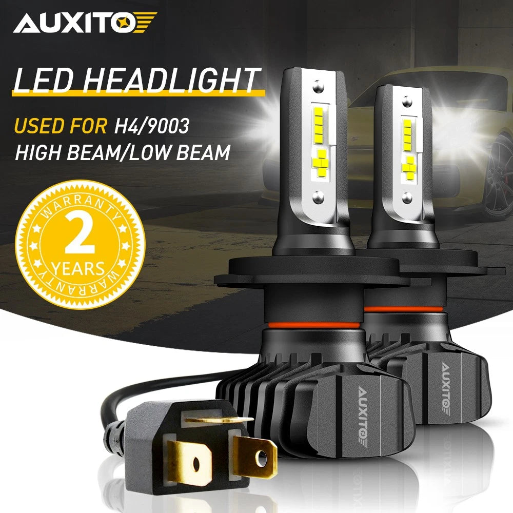 2X AUXITO H4 9003 LED Headlight Bulbs High Low Beam for
