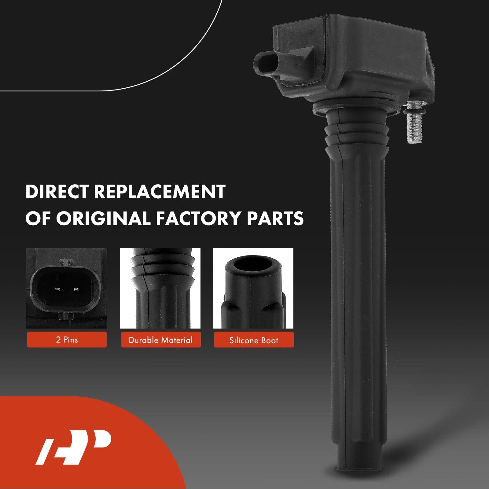 Set of 6 Ignition Coils & Iridium Spark Plugs for Jeep Grand Cherokee (2011–2015)