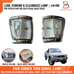 Clear Lens Turn Signal Parking Light for Toyota Hilux Ute 4WD (1988-1997)