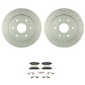 Bosch Rear Disc Brake Rotors & Ceramic Brake Pads Kit for Escalade Sierra 1500 (2007–2014)