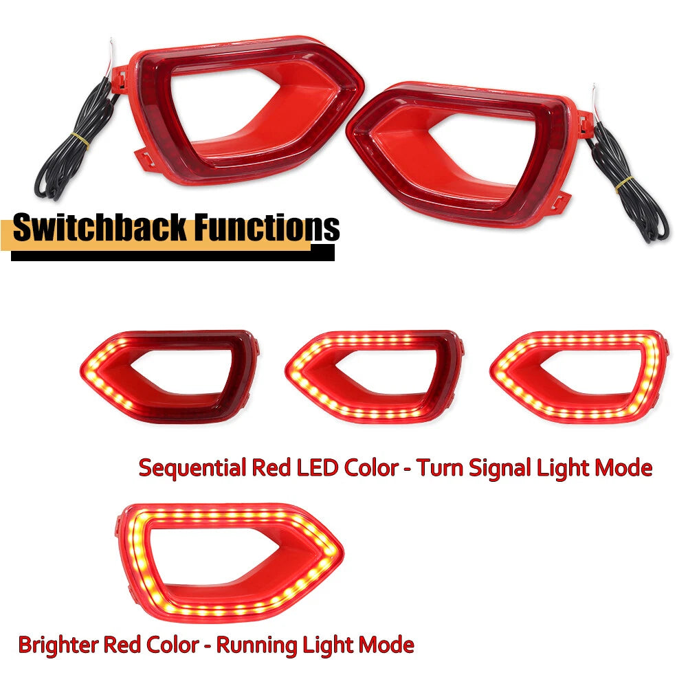 Front Mesh Grille Lights for Dodge Charger (2015–2023) - Red LED