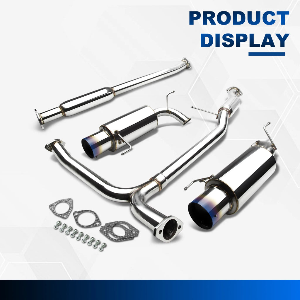 Catback Exhaust for Honda Accord 3.0L (1998–2002) Dual 4.5" Burnt Tip