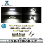 21 x Canbus White LED Interior Lamp for BMW E46 Sedan Coupe M3 (1999-2005)