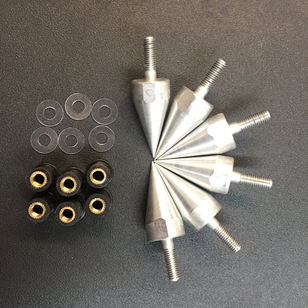 Spike Bolts for Motorcycle Windscreen Fairings License Plate Silver