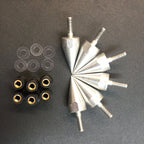 Spike Bolts for Motorcycle Windscreen Fairings License Plate Silver