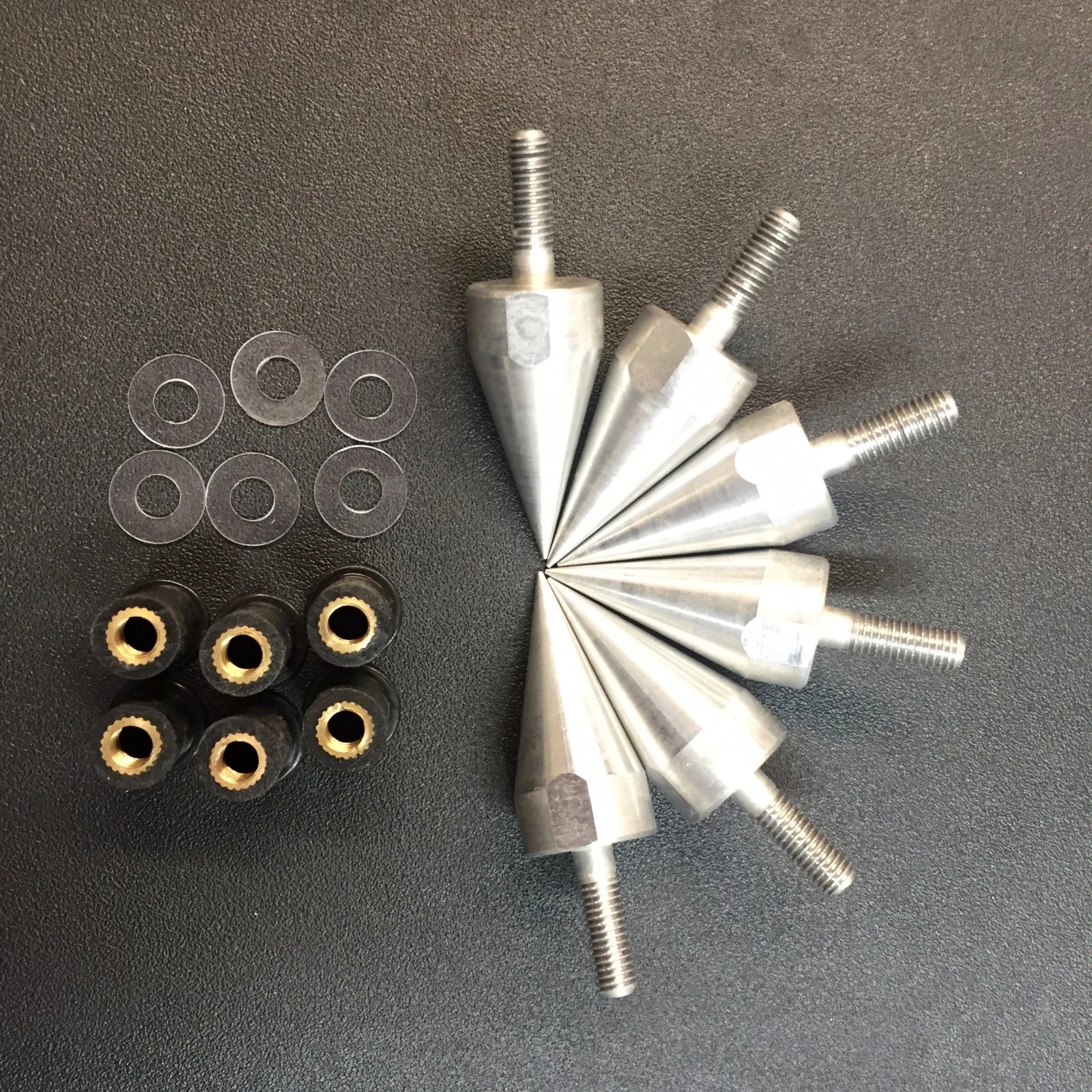 Spike Bolts for Motorcycle Windscreen Fairings License Plate Silver