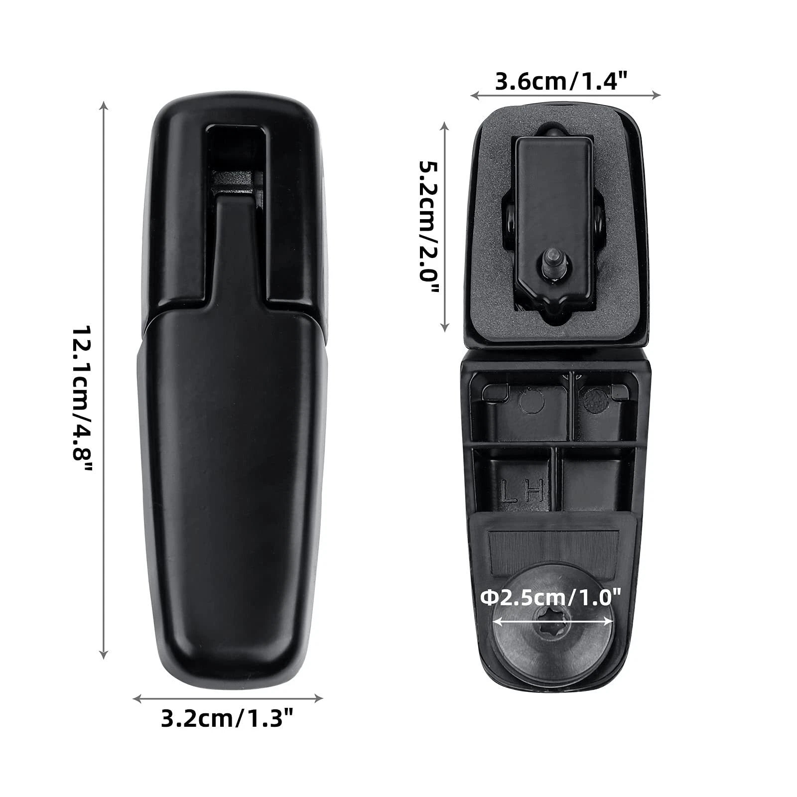 2X Rear Liftgate Window Glass Hinges for Ford Escape (2001–2007) Mercury Mariner