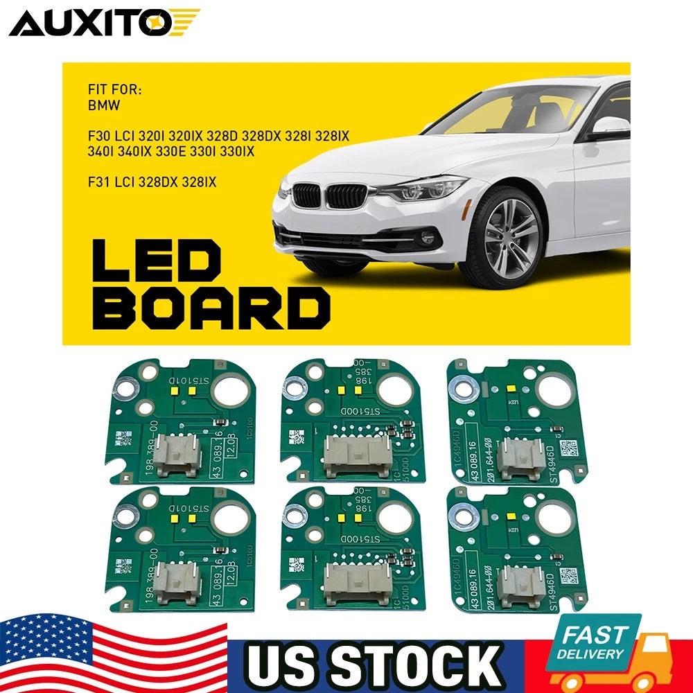 2X Yellow DRL LED Boards for BMW F30 F31 LCI 330i 340i 320i 328i (2015–2018)