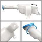 Windshield Washer Fluid Reservoir Tank Bottle w/Cap+Pump for Honda Civic (2001–2005)