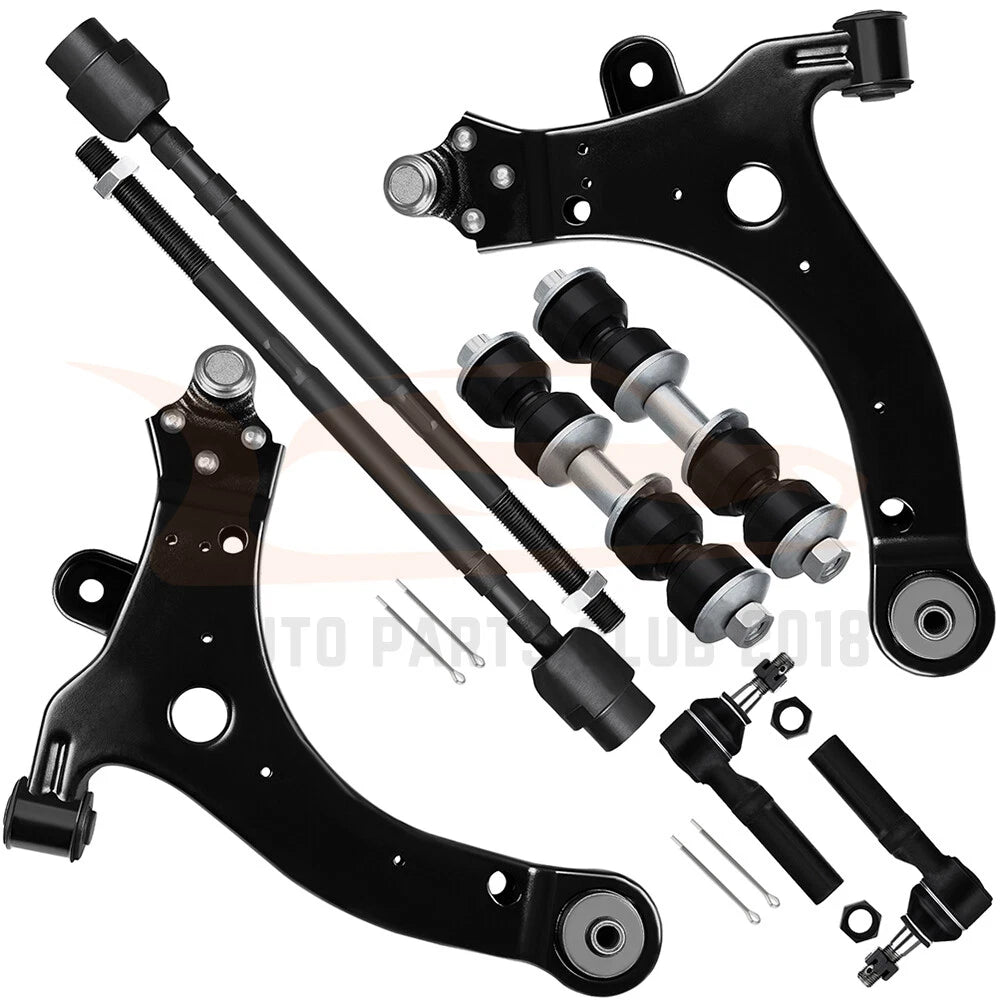 Set of 8 Control Arms and Tie Rods for Chevy Impala/Monte Carlo