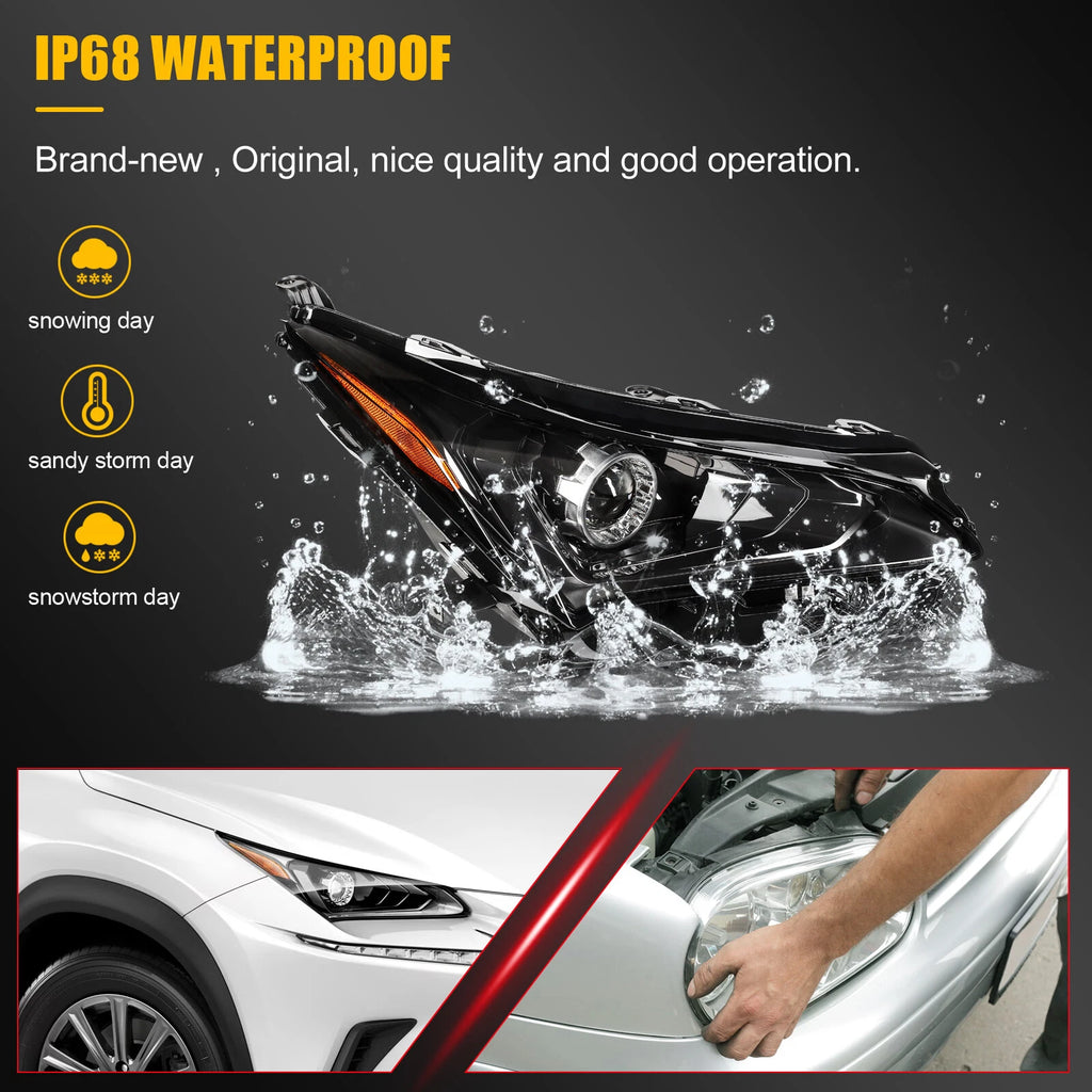 LED Headlight for Lexus NX300 NX300h (2018–2021) Right Side