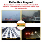 Senior Driver Reflective Car Magnet for Elderly Drivers (2020-2025)