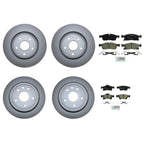 Front & Rear Brake Kit Disc Rotors & Bosch Pads for Dodge Jeep