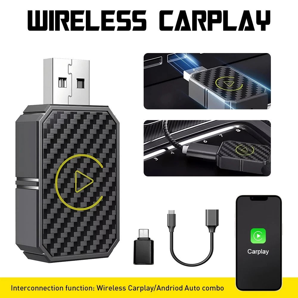 Wireless CarPlay Adapter for iPhone and Android (Universal)
