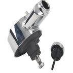 Saginaw Tear Drop Keyway Shaft Power Steering Pump for Chevy GM (Chrome)