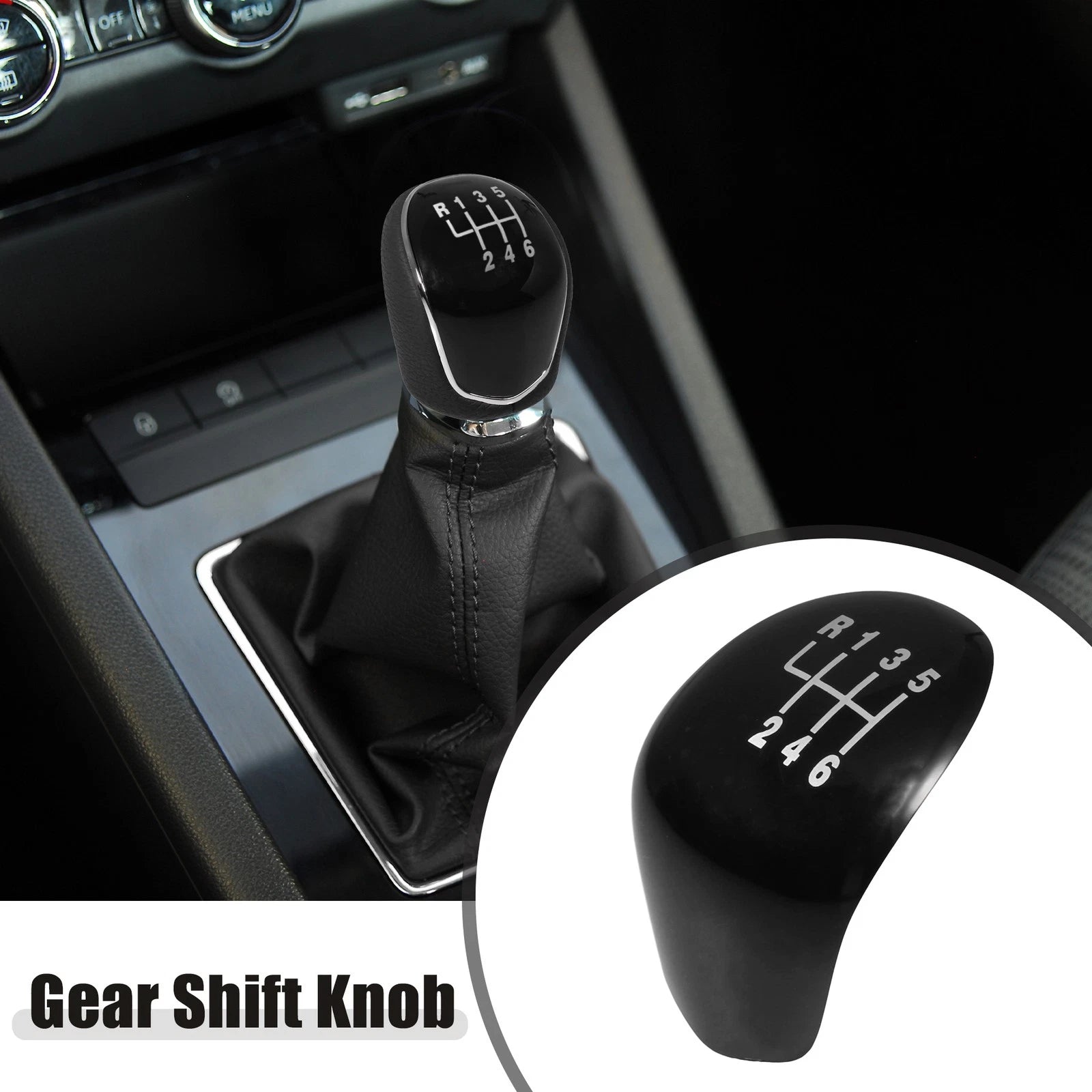 6 Speed Manual Gear Shift Knob Cap for Ford Fiesta Focus C-MAX Kuga (2009–2023)