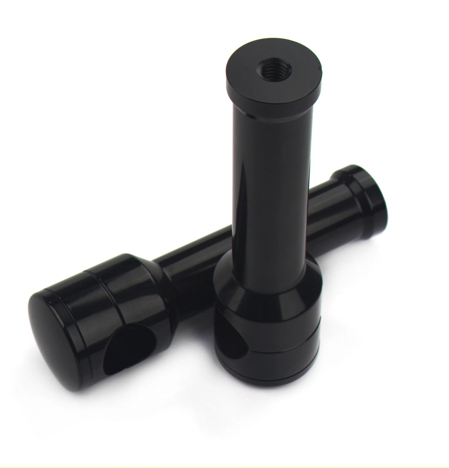 Black Round 6" Rise Mount for DNA Paughco Springer Handlebar Riser