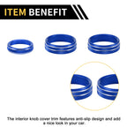 Air Conditioner Switch Knob Cover Ring for Ford F-150 (2015–2023) Blue