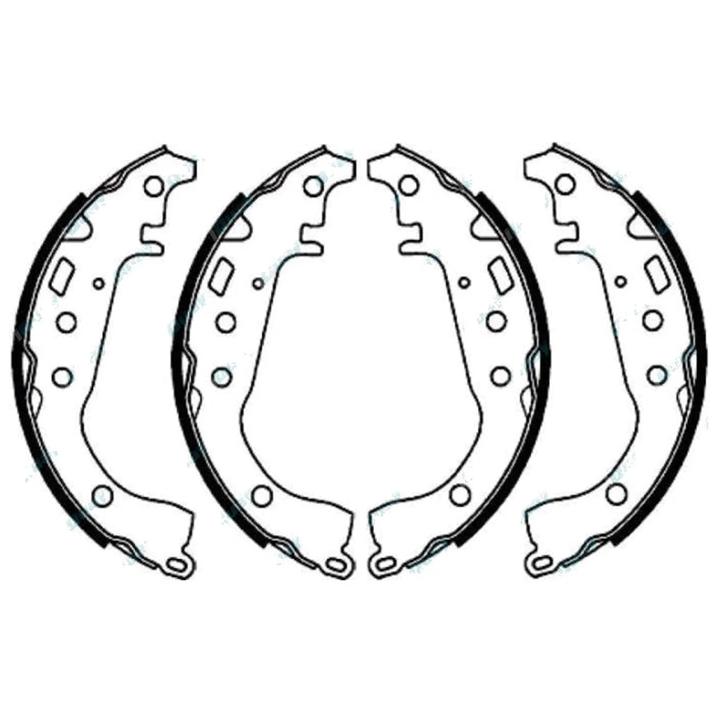 Rear Brake Shoes Lining Set for Toyota Prius 2001-2016 (2 x Shoes)