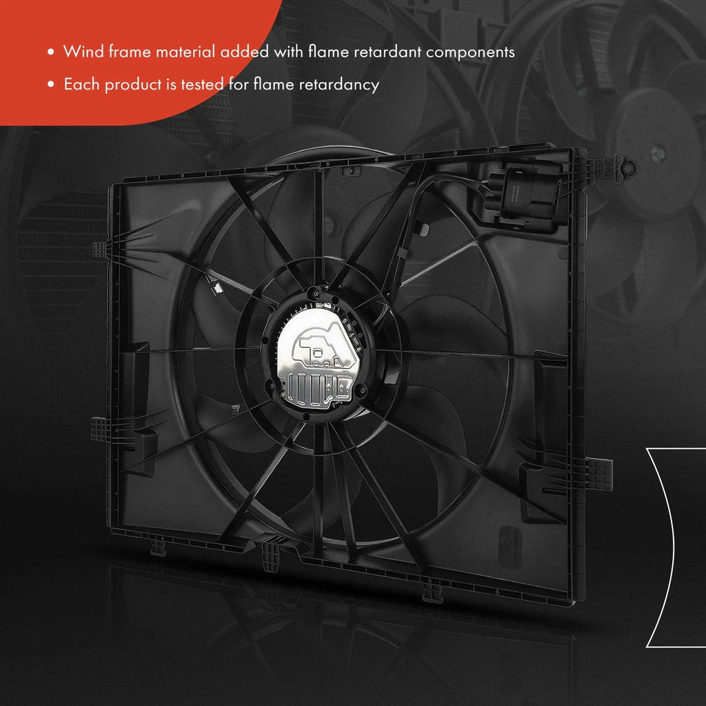 Radiator Fan Assembly with Shroud for Mercedes-Benz C300 C400 C43 AMG (2015–2019)