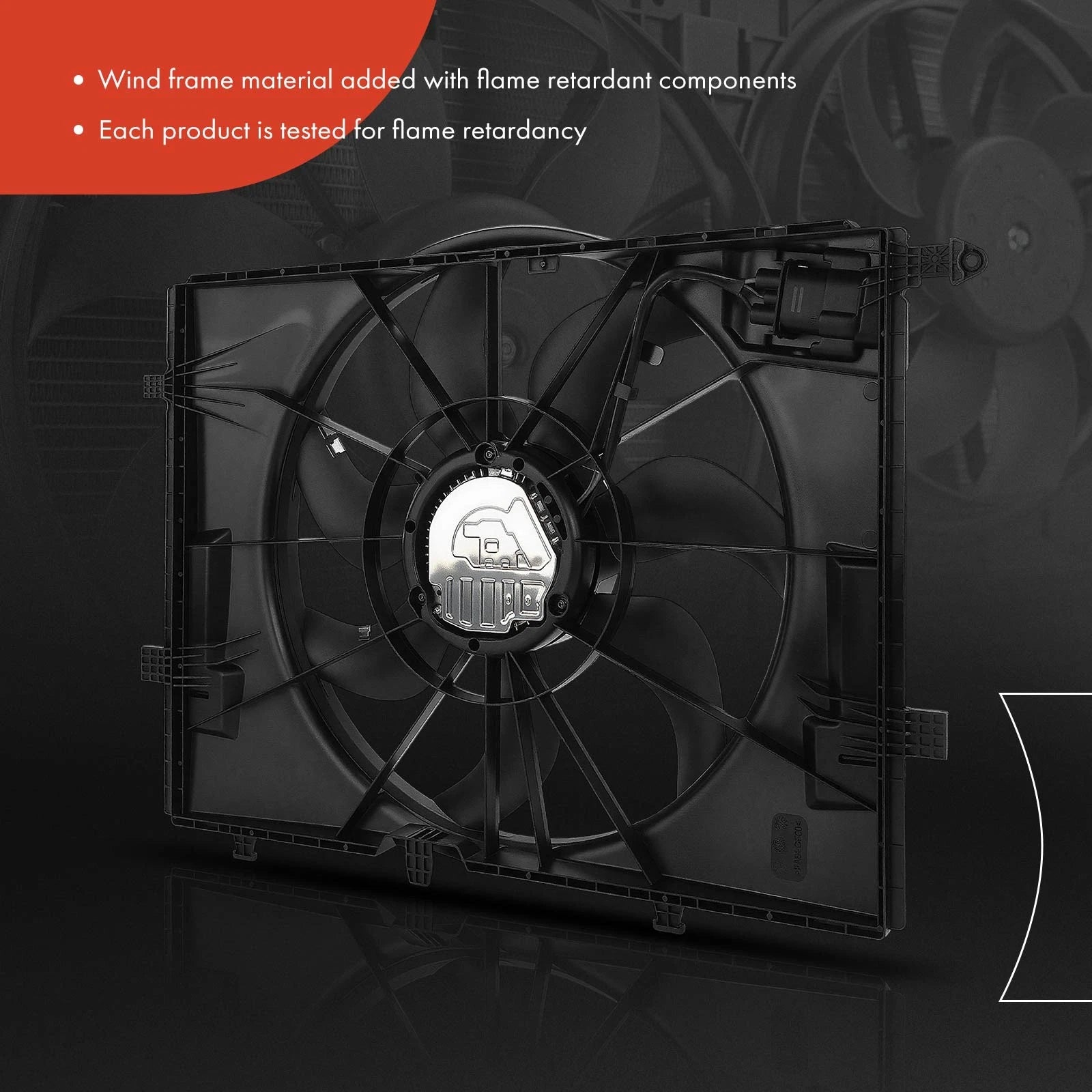Radiator Fan Assembly with Shroud for Mercedes-Benz C300 C400 C43 AMG (2015–2019)