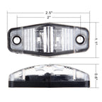 8 Side Marker Lights for Trailer Truck (Clear/Amber)