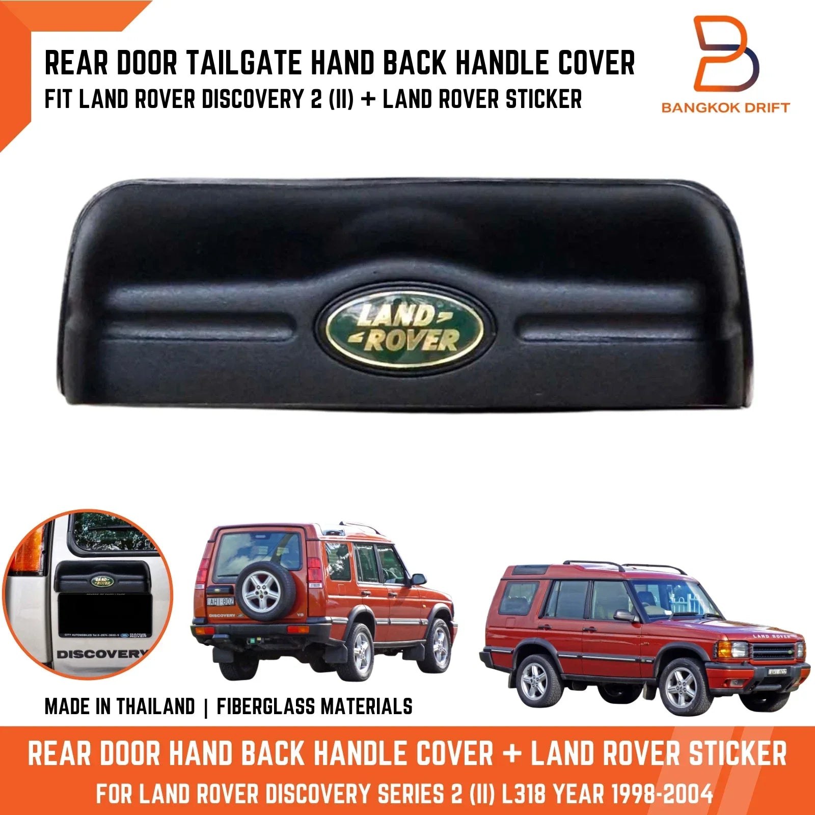 Rear Door Tailgate Handle Cover for Land Rover Discovery II (1998-2004)